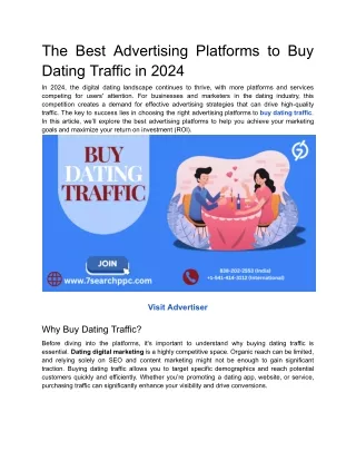 Buy Dating Traffic _ Dating Promotion Services _ Dating Ads _ Dating Ads Platform