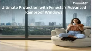 Ultimate Protection with Fenesta’s Advanced Rainproof Windows