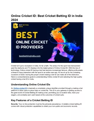 Online Cricket ID_ Best Cricket Betting ID in India 2024 (1)