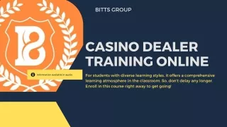Are You Searching For Casino Dealer Training Online