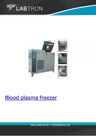 Blood-plasma-freezer