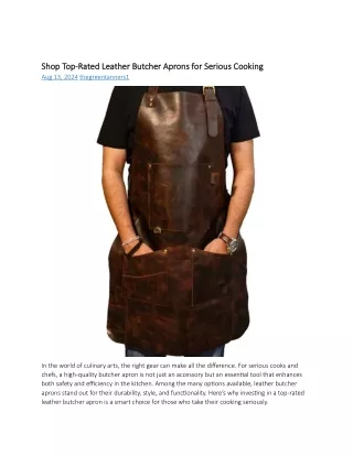 Shop Top-Rated Leather Butcher Aprons for Serious Cooking