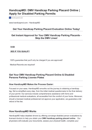 handicapmd.com-HandicapMD DMV Handicap Parking Placard Online  Apply for Disabled Parking Permits (1)