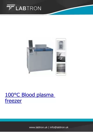 100°C Blood-plasma-freezer