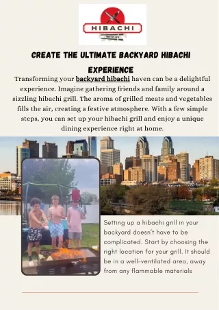 Backyard Hibachi Enjoy a Unique Culinary Experience at Home