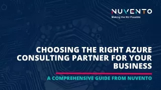 Azure Consulting Partner - Nuvento