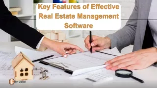 Key Features of Effective Real Estate Management Software