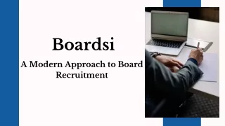 Boardsi - A Modern Approach to Board Recruitment