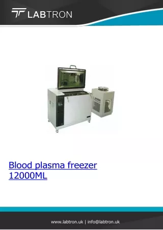 Blood-plasma-freezer 12000ML