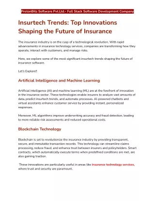 Insurtech Trends_ Top Innovations Shaping the Future of Insurance