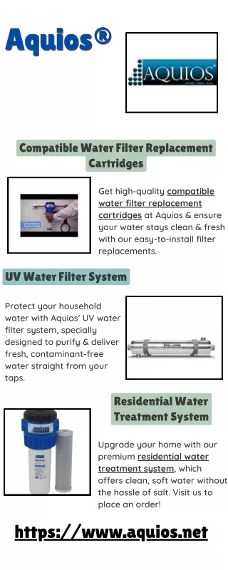 Compatible Water Filter Replacement Cartridges