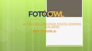 AI Face Recognition Photo Sharing Galleries