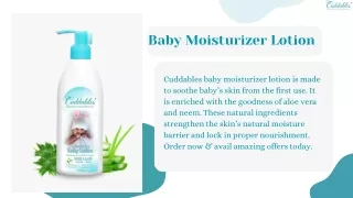 CuddablesBaby Moisturizer Lotion