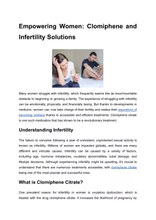 pdf Empowering Women_ Clomiphene and Infertility Solutions