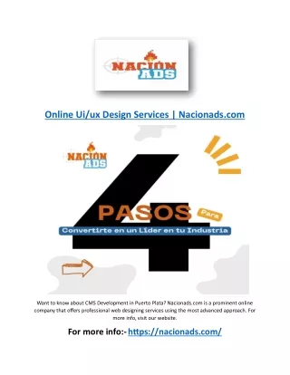 Online Ui/ux Design Services | Nacionads.com