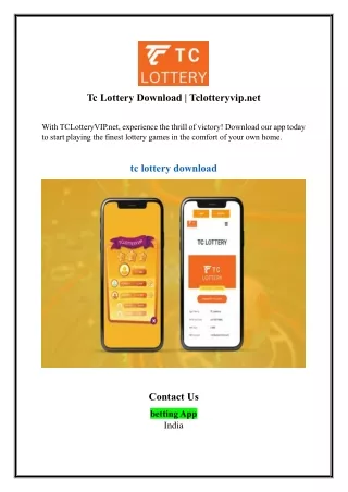 Tc Lottery Download | Tclotteryvip.net