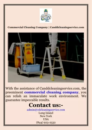 Commercial Cleaning Company  Canddcleaningservice.com