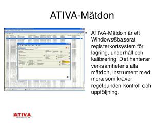 ATIVA-Mätdon