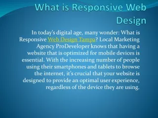 What is Responsive Web Design