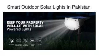 Smart Outdoor Solar Lights in Pakistan