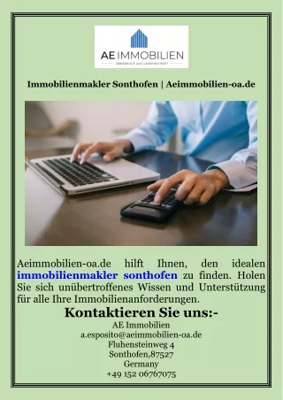 Immobilienmakler Sonthofen  Aeimmobilien-oa.de