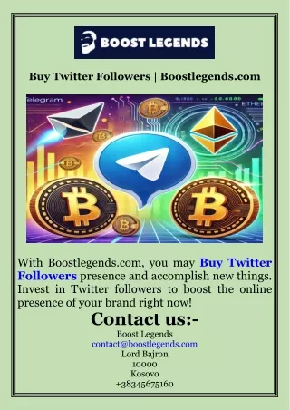 Buy Twitter Followers  Boostlegends.com