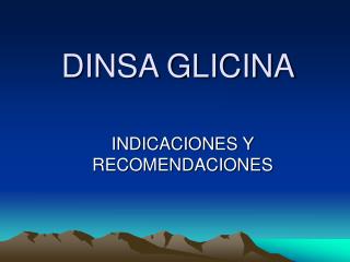 DINSA GLICINA