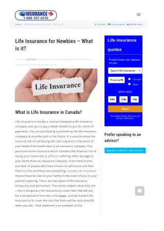 Life Insurance for Newbies – What is it?