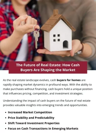 The Future of Real Estate: How Cash Buyers Are Shaping the Market