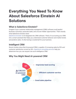 Everything You Need To Know About Salesforce Einstein AI Solutions
