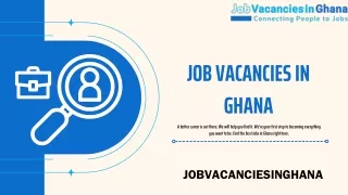 Recruitment - Job Vacancies in Ghana