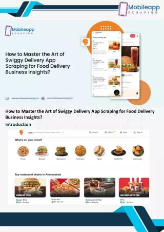 How to Master the Art of Swiggy Delivery App Scraping for Food Delivery Business Insights