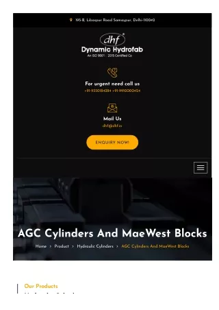 Why Choose Agc Cylinders for Your Hydraulic Systems