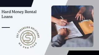 Hard Money Rental Loans