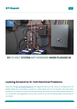 12 volts problems