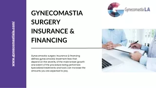 Standard Payment Options for Gynecomastia Surgery Insurance & Financing