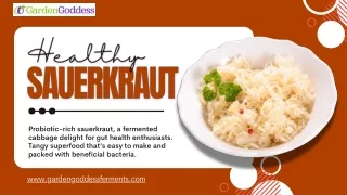 Probiotic-Rich Sauerkraut A Tangy Superfood for Gut Health