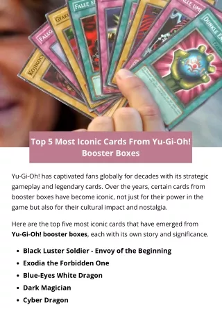 Top 5 Most Iconic Cards From Yu-Gi-Oh! Booster Boxes