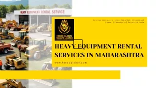 Heavy Equipment Rental Services in Maharashtra