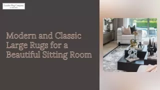 Modern and Classic Large Rugs for a Beautiful Sitting Room