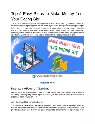 Make Money from Your Dating Site _ Dating Site Monetization Platform