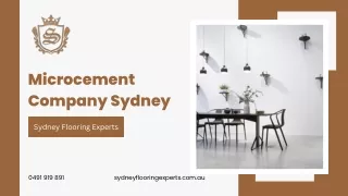 Microcement Company in Sydney | Sydney Flooring Experts