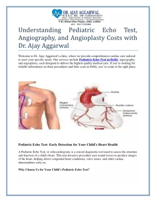 Echo Test, Angiography, and Angioplasty Costs with Dr. Ajay Aggarwal