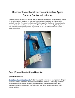 Apple Iphone Repair Shop Near Me