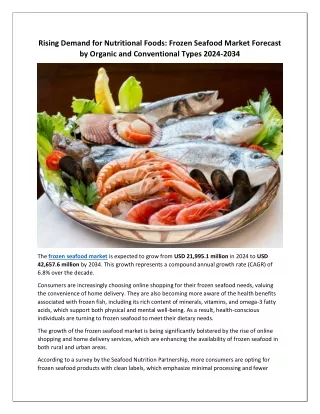 Frozen Seafood Market
