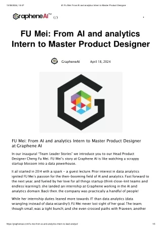#1 Fu Mei_ From AI and analytics Intern to Master Product Designer-New (1)