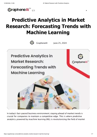 #1 Market Research with Predictive Analytics -new