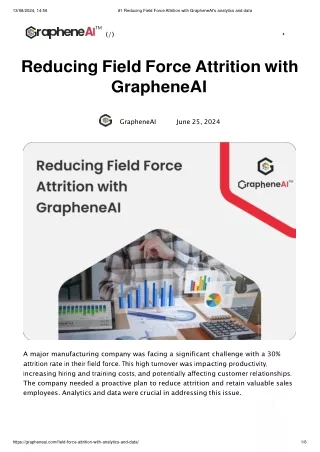 #1 Reducing Field Force Attrition with GrapheneAI's analytics and data-new