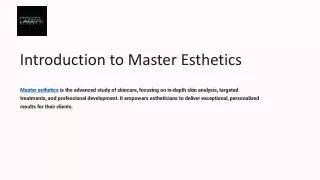Master Esthetician: The Path to Advanced Skincare Expertise