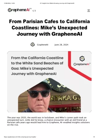 #1 Insights from Mike’s Amazing Journey with GrapheneAI-new